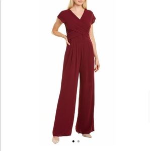 NWT GAL MEETS GLAM Collection Delaney Burgundy Maroon Jumpsuit Pantsuit $198.00